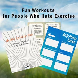 Fun Monthly Exercise Plan & Fitness Tracker (digital Download) - Etsy
