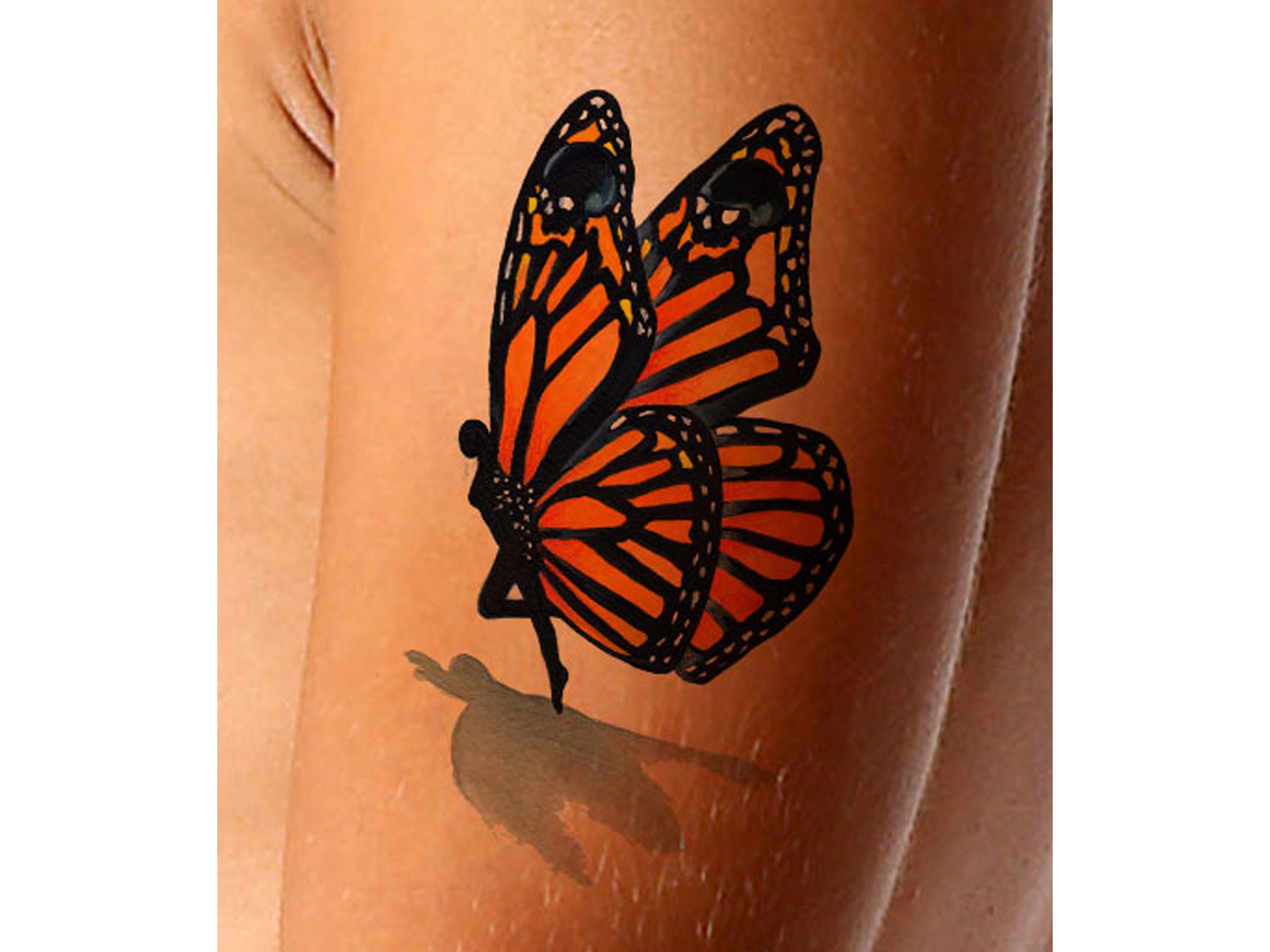 3D Monarch Butterfly Tattoo Designs - wide 7