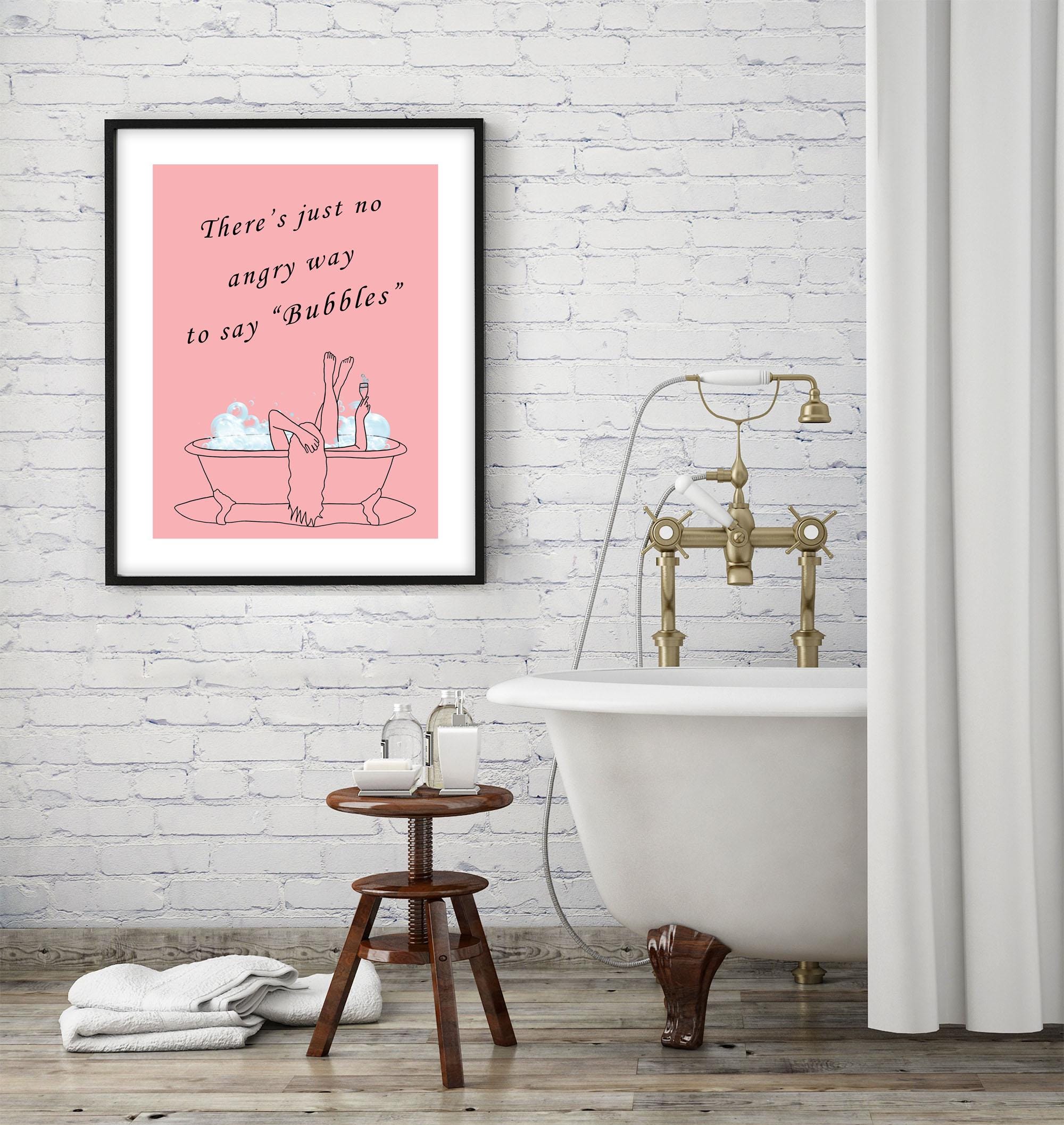 Stampa Su Tela Con Frasi Da Bagno | Quadro Artistico Con Regole Umoristiche Per Toilette | Decorazione Pareti Originale