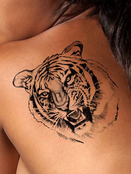 Tiger Tattoo Tattoo Design Back Tattoo Tattoo - Etsy New Zealand