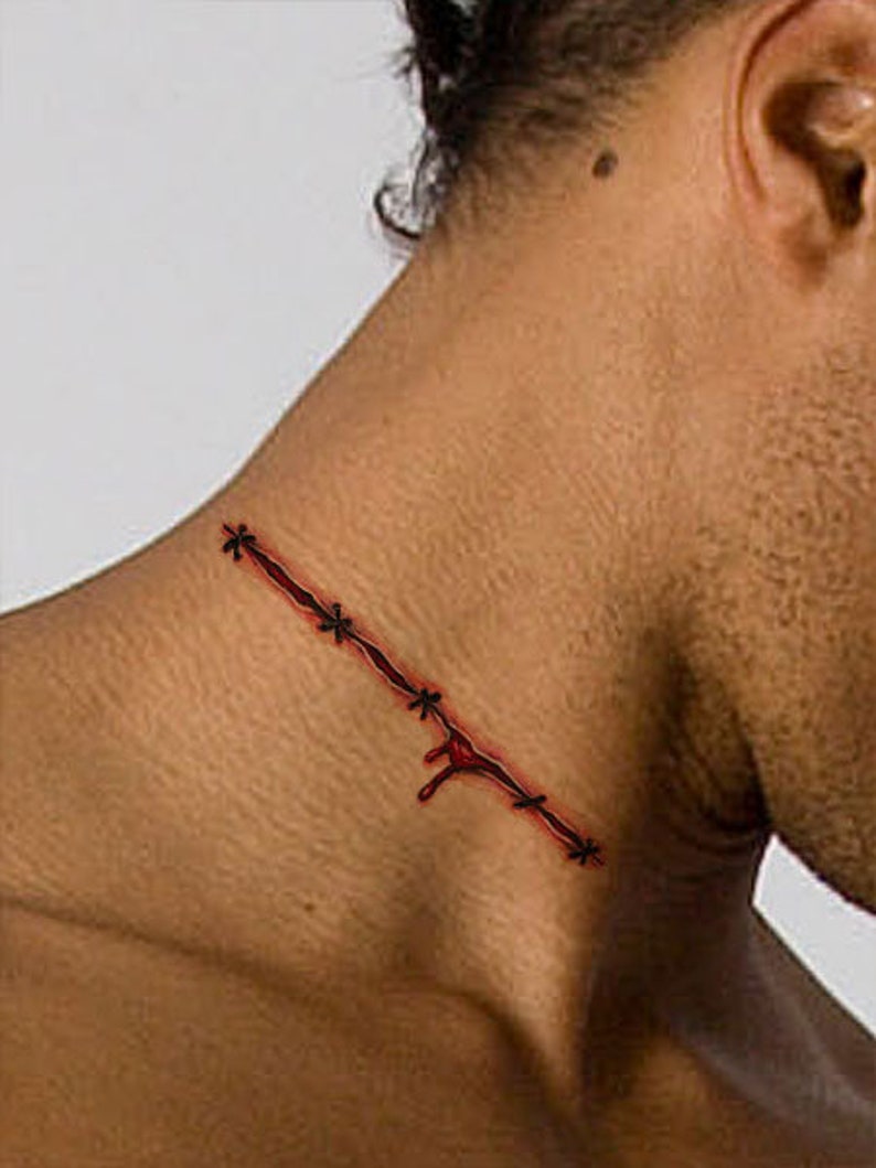 Scar Tattoo Tattoo Design Blood Tattoo Tattoo Drawing - Etsy Hong Kong