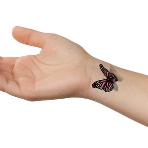 3D Tattoo, Pink Tattoo, Butterfly Tattoo, Tattoo Design from Art Instantly image 8