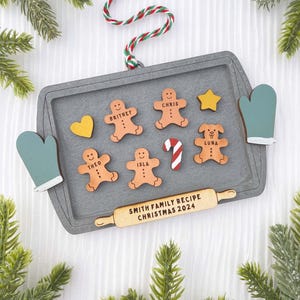 Personalized Ornaments, Gingerbread Decor, Stocking Stuffers, Family Gifts, 2025 Ornament