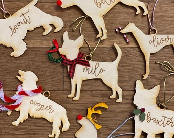 Personalized dog ornaments breed Clearance