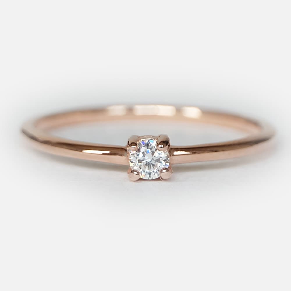 Diamond Ring 14k Diamond Ring 14k Rose Gold Ring Diamond