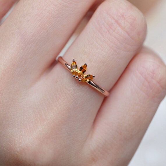 Marquise citrine best sale ring
