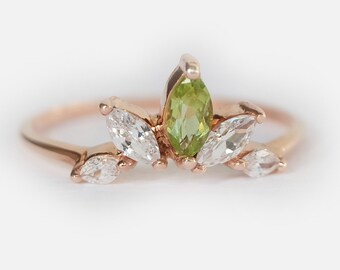 8月の誕生石ペリドット 1カラット　14K リング 　プレゼントにケース付き 8月誕生石＞K10ペリドットベビーリング｜リング｜アガット 公式