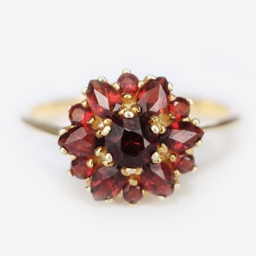 marquise garnet ring, garnet rings for women, 14k garnet ring, marquise garnet, red garnet ring, garnet rings for girls, natural garnet ring