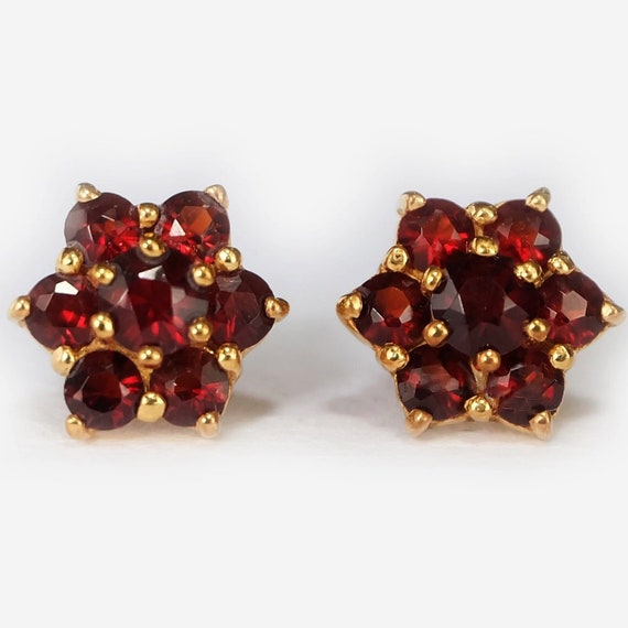 Etsy shop garnet earrings