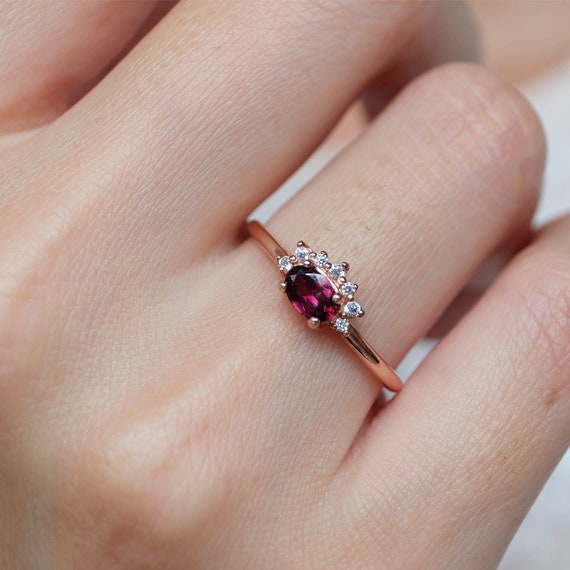 Rhodolite ring sales