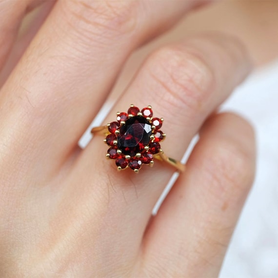 Women's shop garnet rings