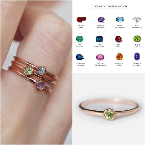 April and on sale november birthstone ring