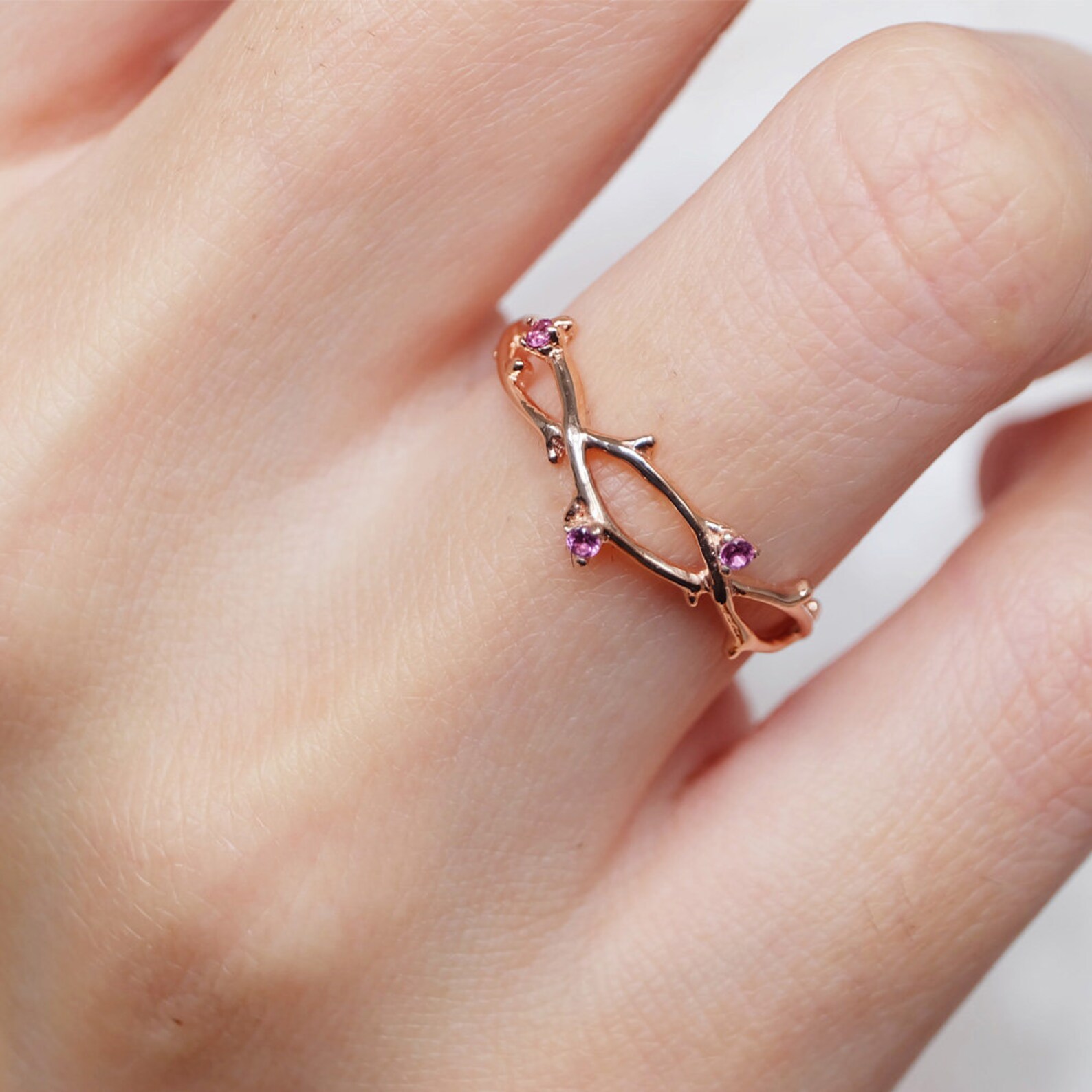 Purple Leaf Ring