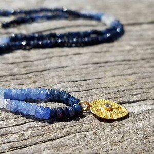 Blue sky Sapphire necklace