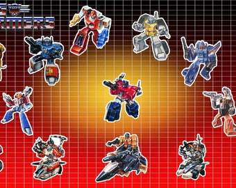 Transformers G1 Autobots 1988 Box Art Vinyl Decal Sticker Packs Series 1