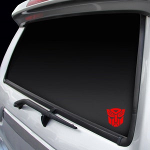 Transformers Autobot Calcomanía de vinilo de un solo color personalizada, 63 opciones de color, envío gratuito imagen 2