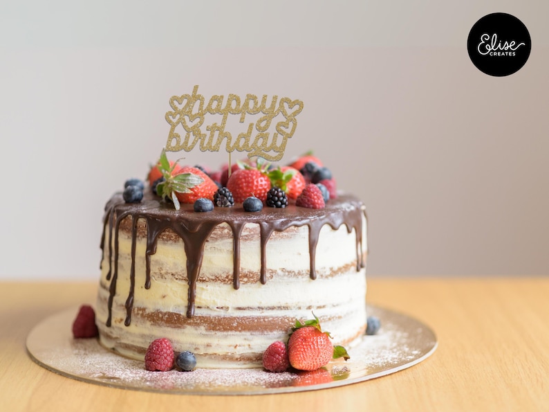 Happy Birthday Cake Topper Stl Svg File Scalable Happy Birthday