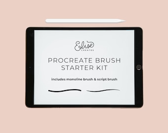 Procreate Monoline and Script Brush Set – Procreate Brush Starter Kit