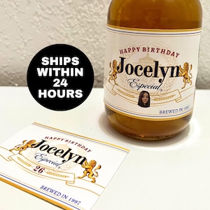 Beer Custom Label - Cerveza - Fathers Day Beer Labels - Birthday Labels - For ALL Occasions - Baptism Label Favors - Gift for Dad -Groomsmen