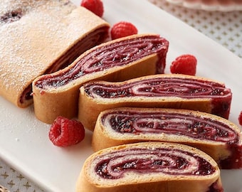 Raspberry Jam Kolachi Roll