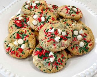 Holiday Sprinkle Sugar Butter Cookies