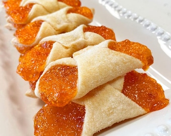 Apricot Kolachi Cookies aka Kolacky, Kolaczki, Kiffles
