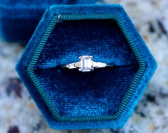 Emerald Cut Diamond Engagement Ring