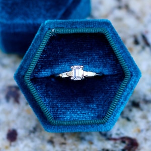 Emerald Cut Diamond Engagement Ring