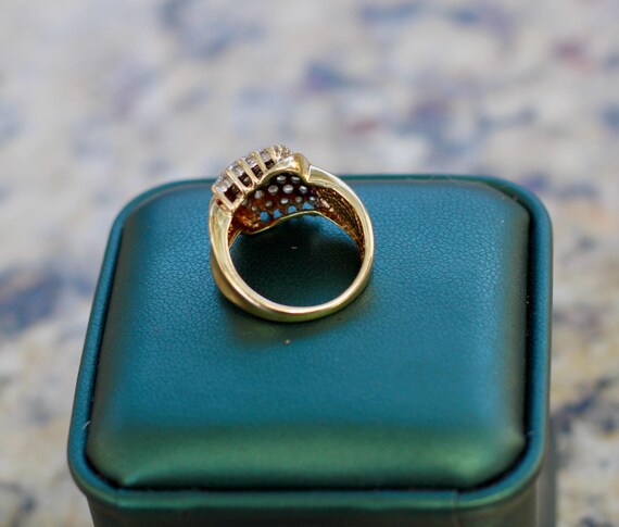 Diamond Waterfall Cluster Ring - image 6