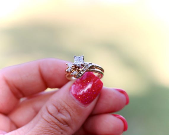 Princess Cut Bridal Set - image 5