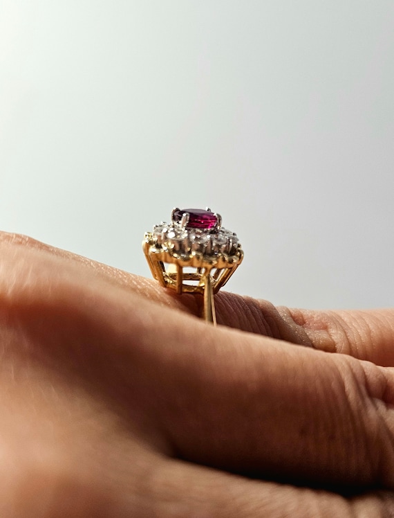 Ruby Diamond Ring - image 7
