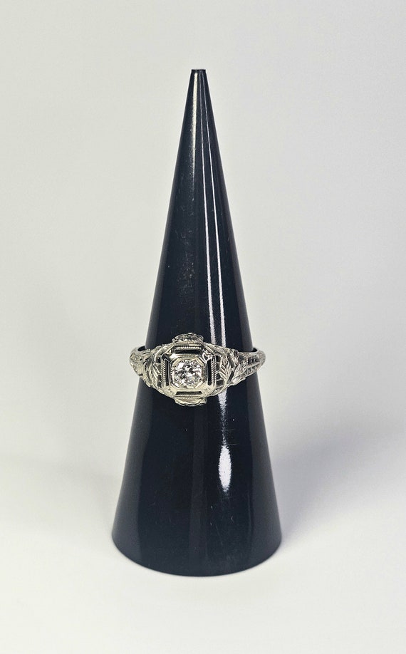 Antique Diamond Engagement Ring - image 2