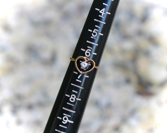 Open Heart Diamond Ring - image 5