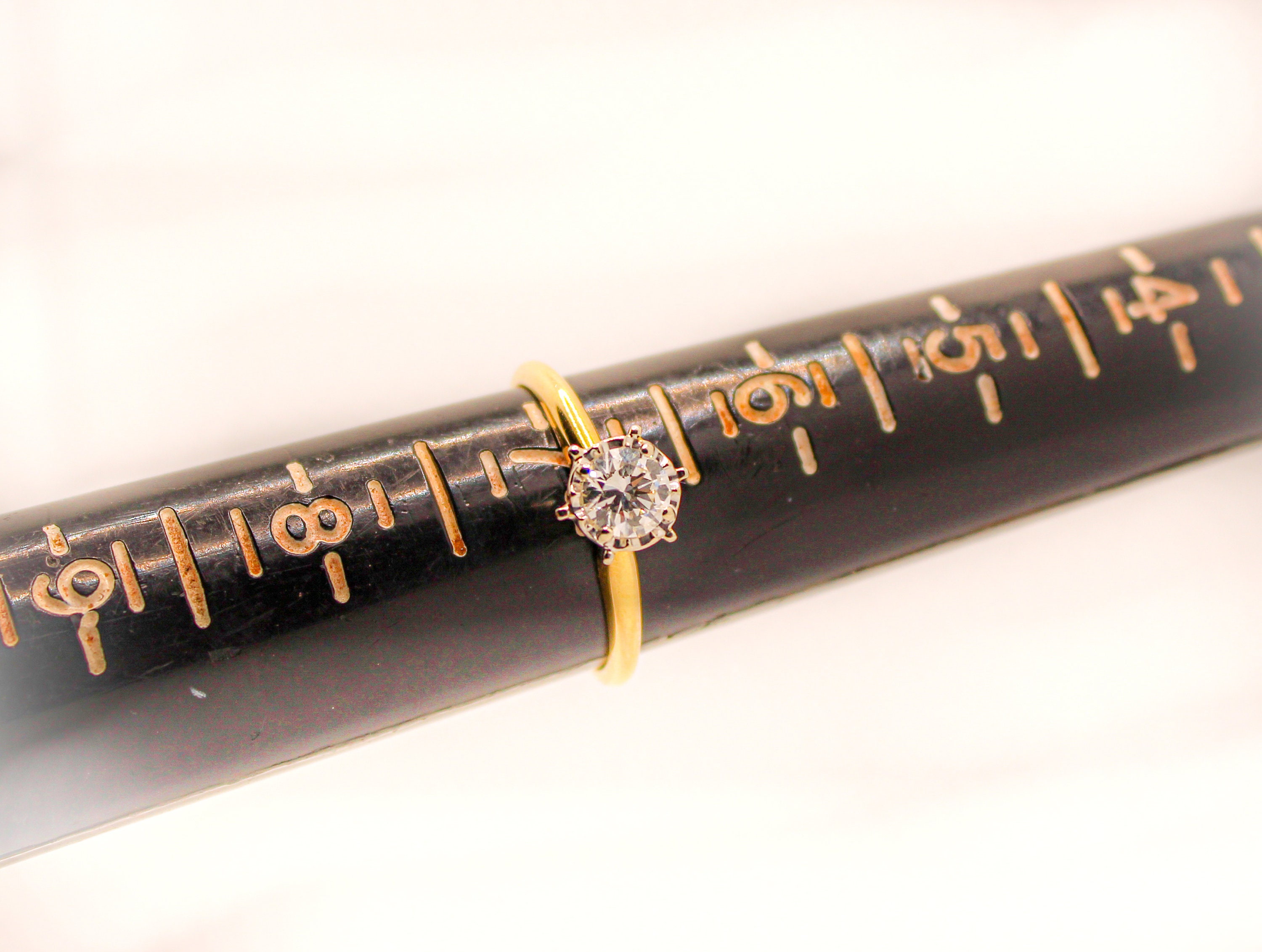 Solitaire Diamond Engagement Ring - Etsy
