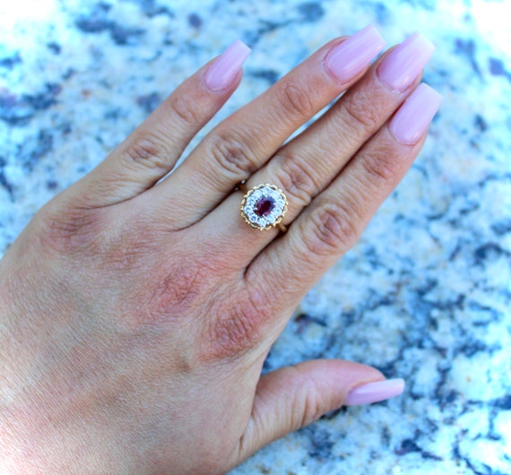 Ruby Diamond Ring - image 4