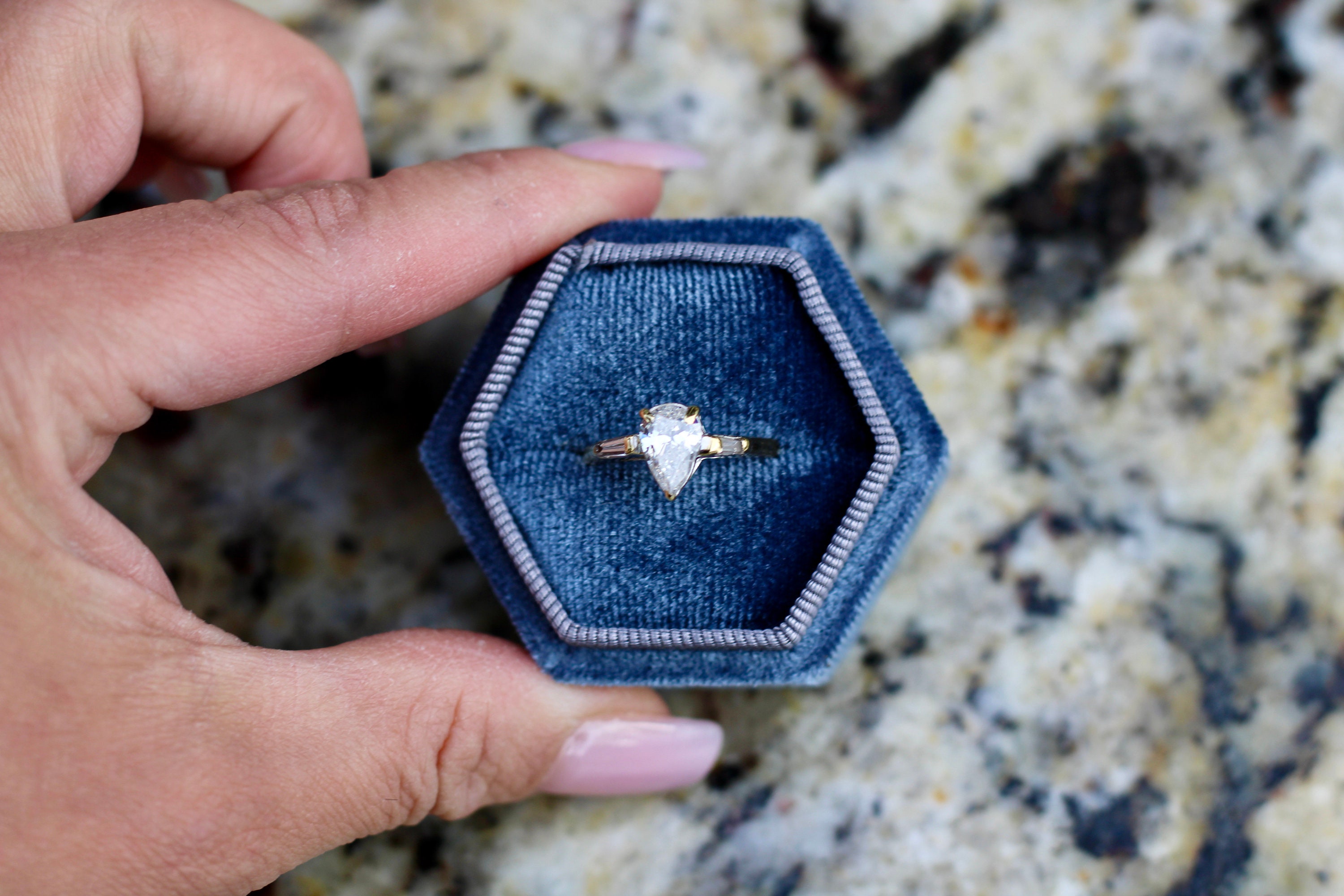 Pear Cut Diamond Engagement Ring - Etsy