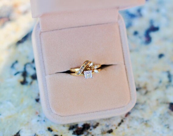 Princess Cut Bridal Set - image 2