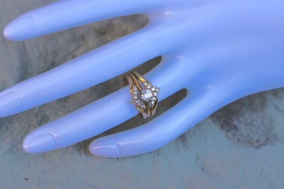 Diamond Wedding Set Ring - image 5