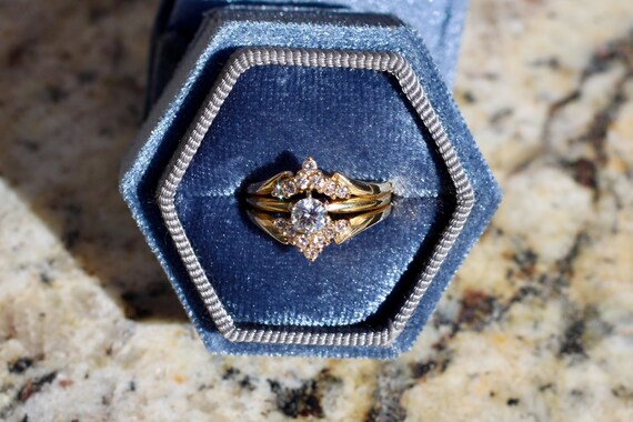 Diamond Wedding Set Ring - image 8