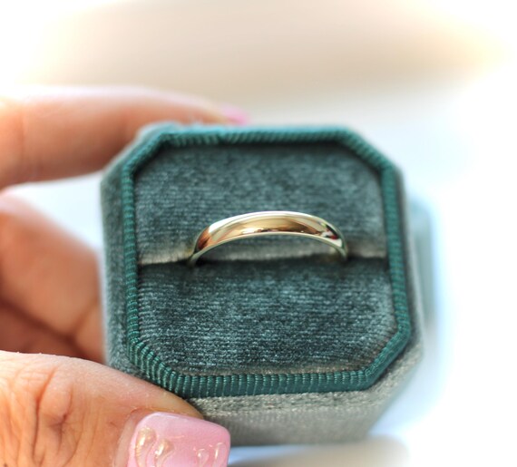 Solid Gold Wedding Band - image 4