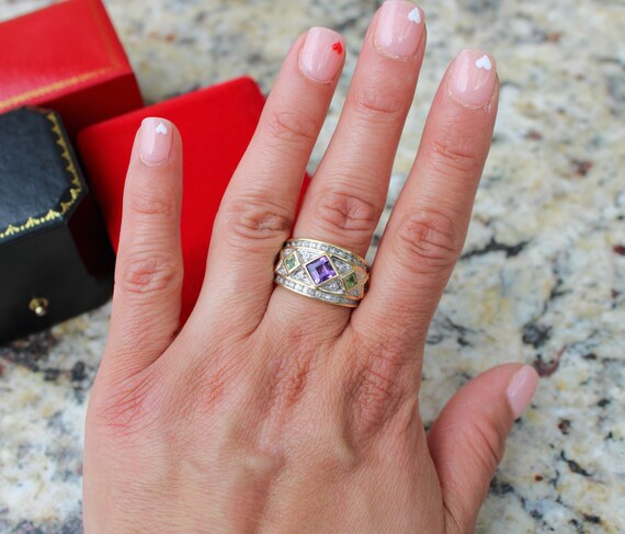 Multi-stone Cocktail Ring - image 7