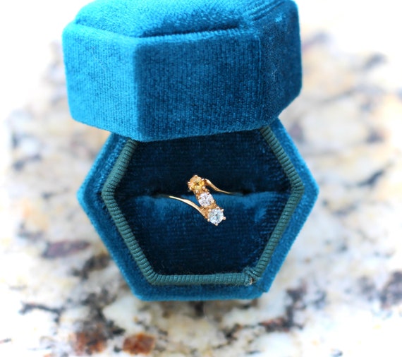 Multi Stone Bypass Ring - image 1