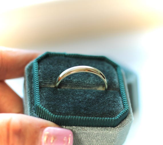 Solid Gold Wedding Band - image 3