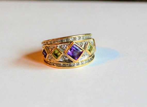 Multi-stone Cocktail Ring - image 1