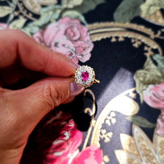 Ruby Diamond Ring - image 5