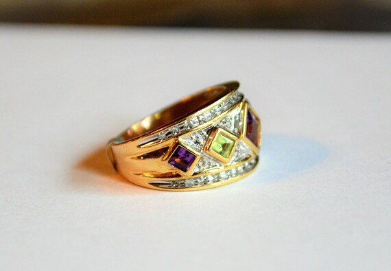 Multi-stone Cocktail Ring - image 3