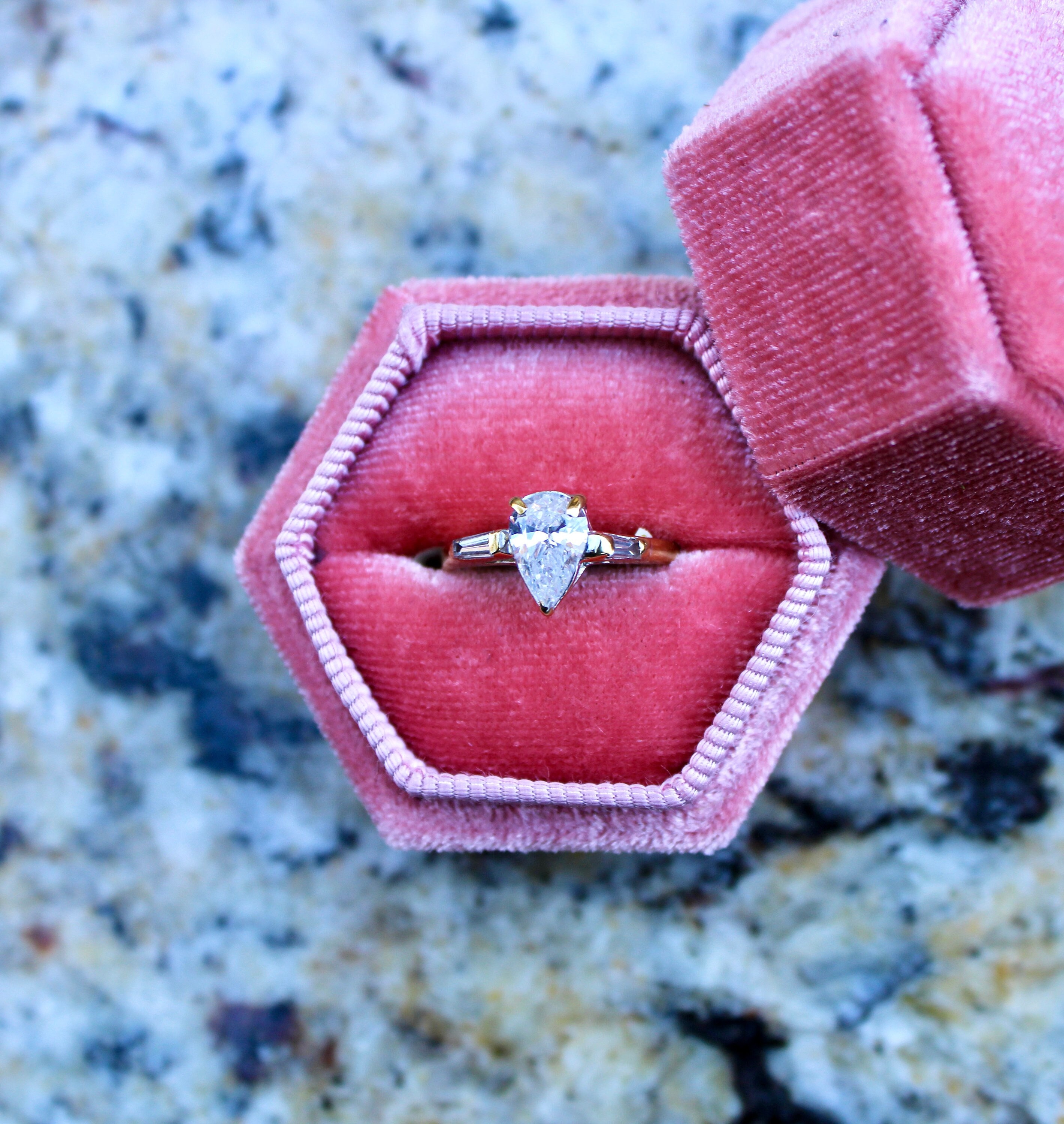 Pear Cut Diamond Engagement Ring - Etsy