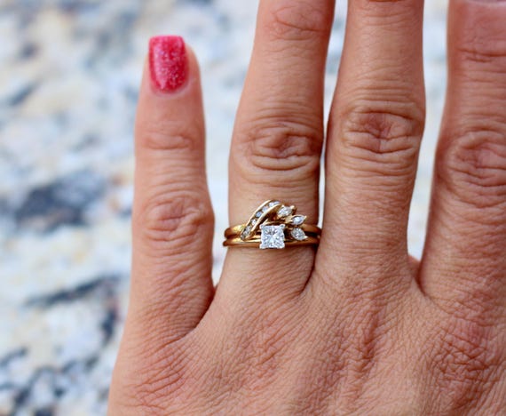 Princess Cut Bridal Set - image 3