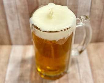 Rustic Beer Mug Candles! Clean-Burning & Hand-Poured w/ Love!