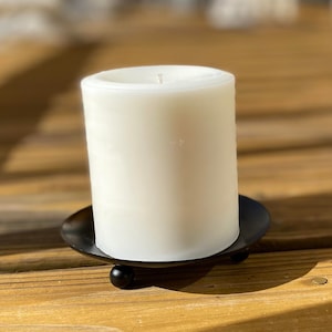 Elegant Pillar Candle! 3x3.5 in. Clean-Burning & Hand-Poured with Love!